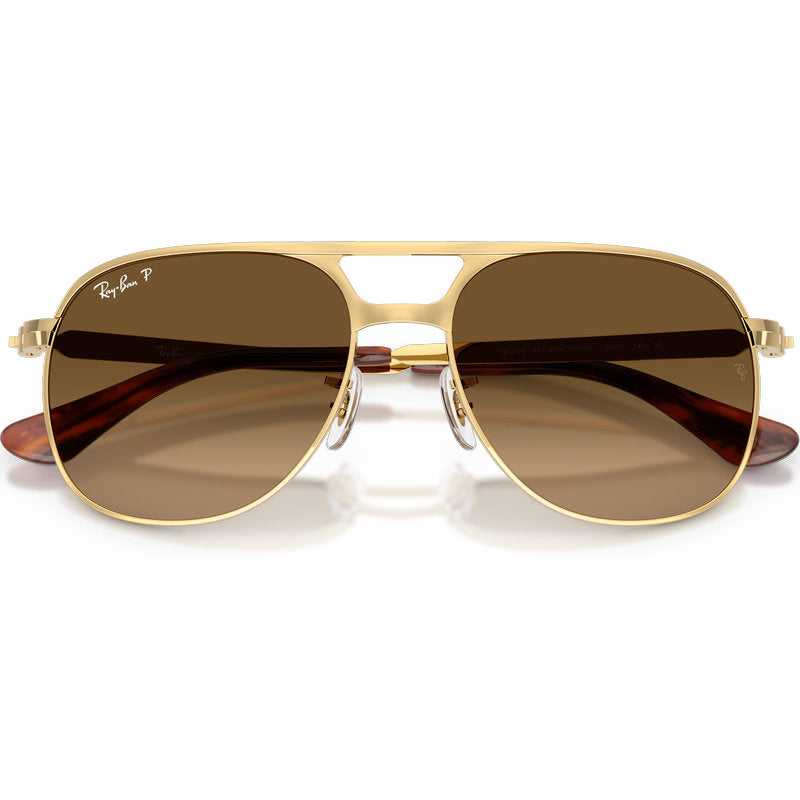 Ray-Ban Bill Max RB3793 Arista Brown Gradient Polarised Glass Front2