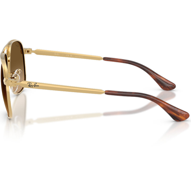 Ray-Ban Bill Max RB3793 Arista Brown Gradient Polarised Glass Side