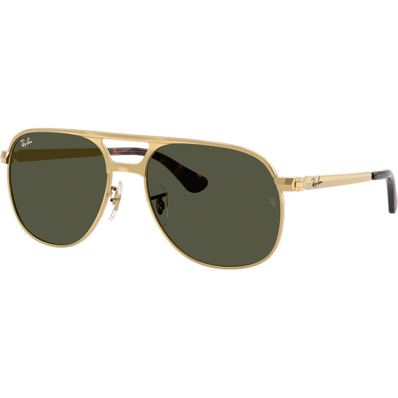 Ray-Ban Bill Max RB3793 Arista Green Glass Angle