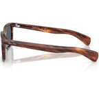 Ray-Ban Brunel RB2234 Striped Havana Dark Blue Glass Side