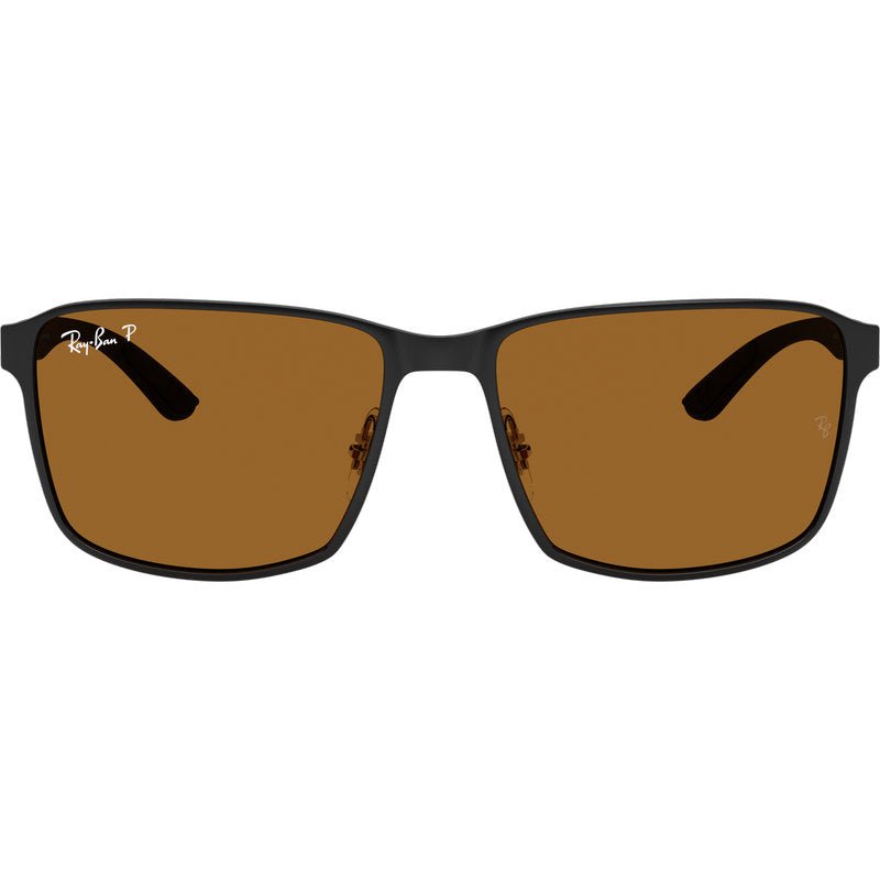 Ray-Ban Chromance RB3721CH Matte Black Bronze Urban Polarised Front