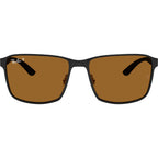 Ray-Ban Chromance RB3721CH Matte Black Bronze Urban Polarised Front