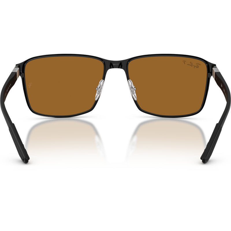 Ray-Ban Chromance RB3721CH Matte Black Bronze Urban Polarised Inner