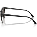 Ray-Ban Clubmaster Classic RB3016 Black on Black Grey Side