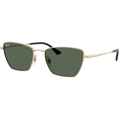 Ray-Ban Drea RB3783 Pale Gold Dark Green Angle