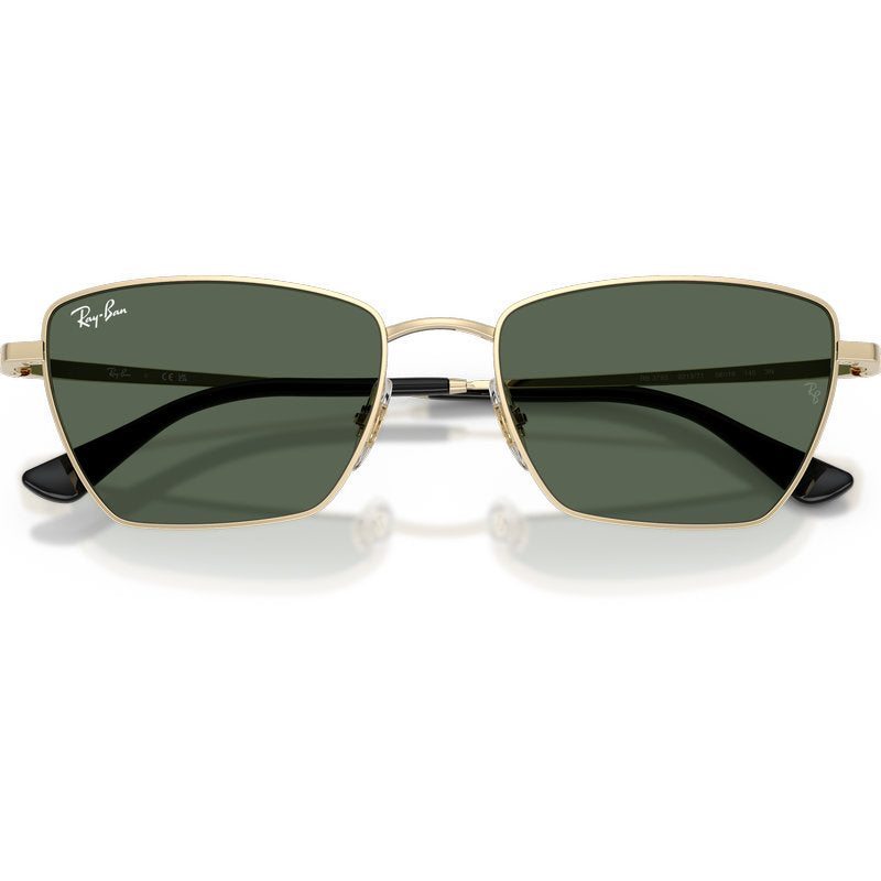 Ray-Ban Drea RB3783 Pale Gold Dark Green Front2