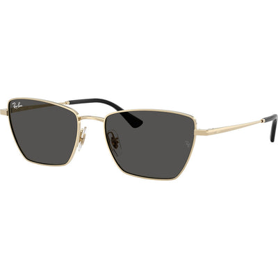 Ray-Ban Drea RB3783 Pale Gold Dark Grey Angle