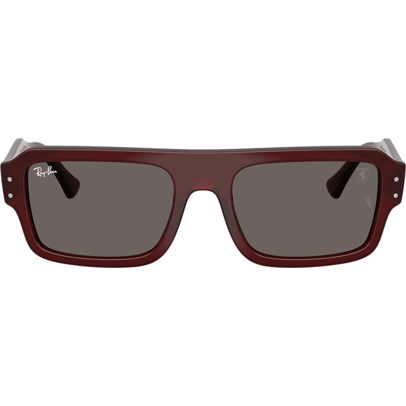 Ray-Ban Flacko RB4454M Transparent Red Dark Grey Glass Front