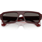 Ray-Ban Flacko RB4454M Transparent Red Dark Grey Glass Front2