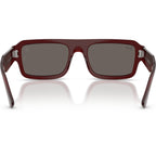 Ray-Ban Flacko RB4454M Transparent Red Dark Grey Glass Inner