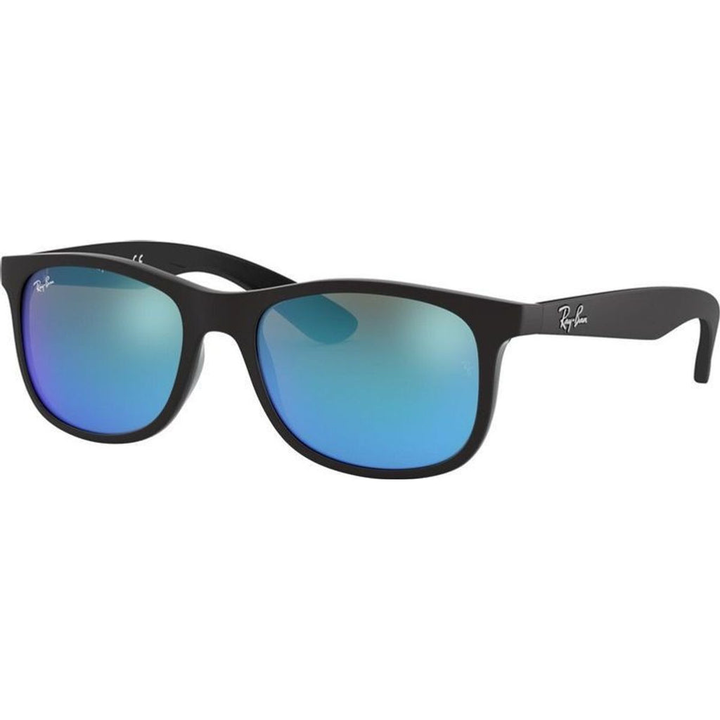 Ray-Ban Junior 9062S Black Blue Mirror Angle