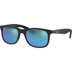 Ray-Ban Junior 9062S Black Blue Mirror Angle