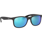 Ray-Ban Junior 9062S Black Blue Mirror Angle2