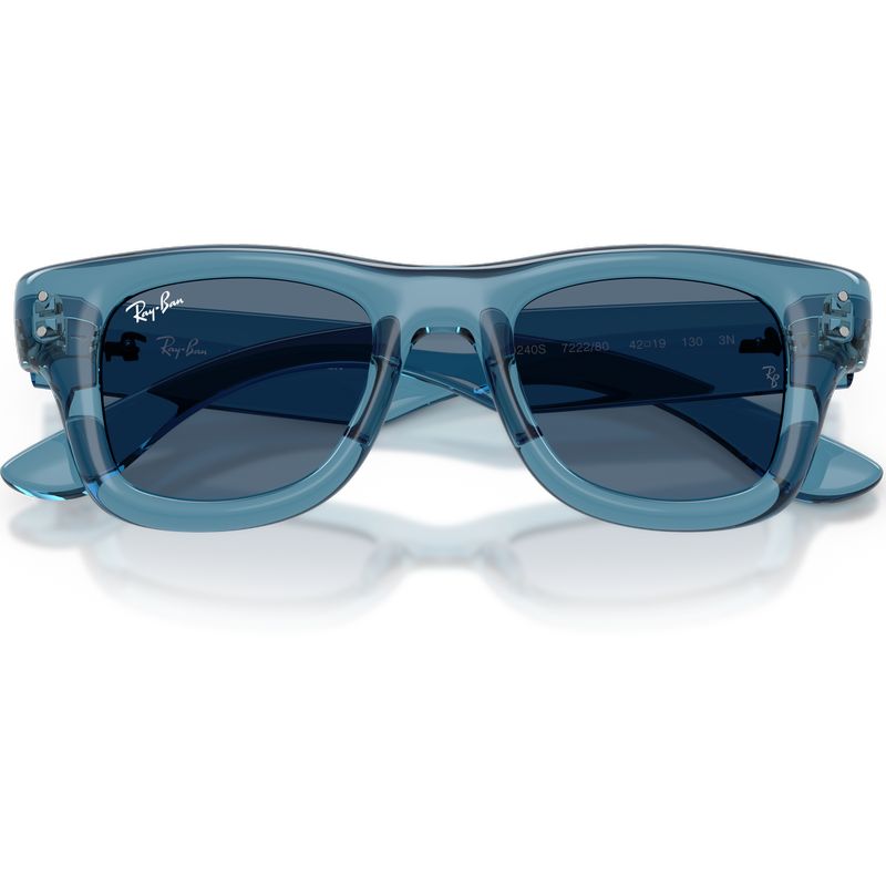 Ray-Ban Junior RJ9240S Transparent Blue Dark Blue Front2