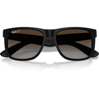 Ray-Ban Justin Classic RB4165 Rubber Black Brown Grey Gradient Polarised Front2
