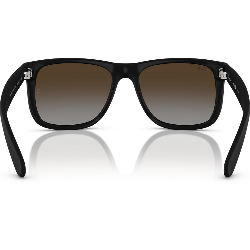 Ray-Ban Justin Classic RB4165 Rubber Black Brown Grey Gradient Polarised Inner