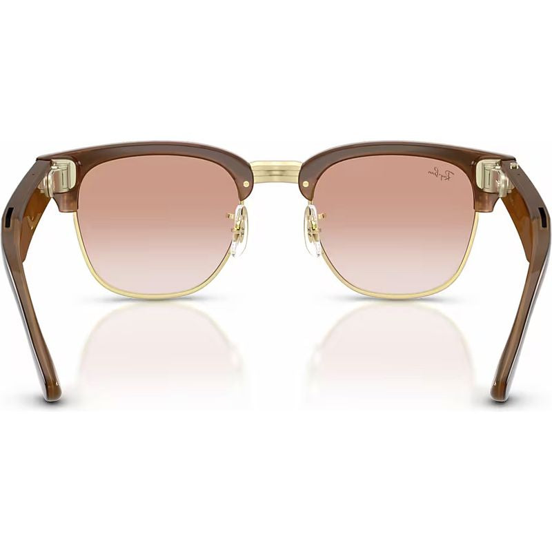 Ray-Ban Meta Audio Clubmaster RW7004 Havana Brown Gradient Inner