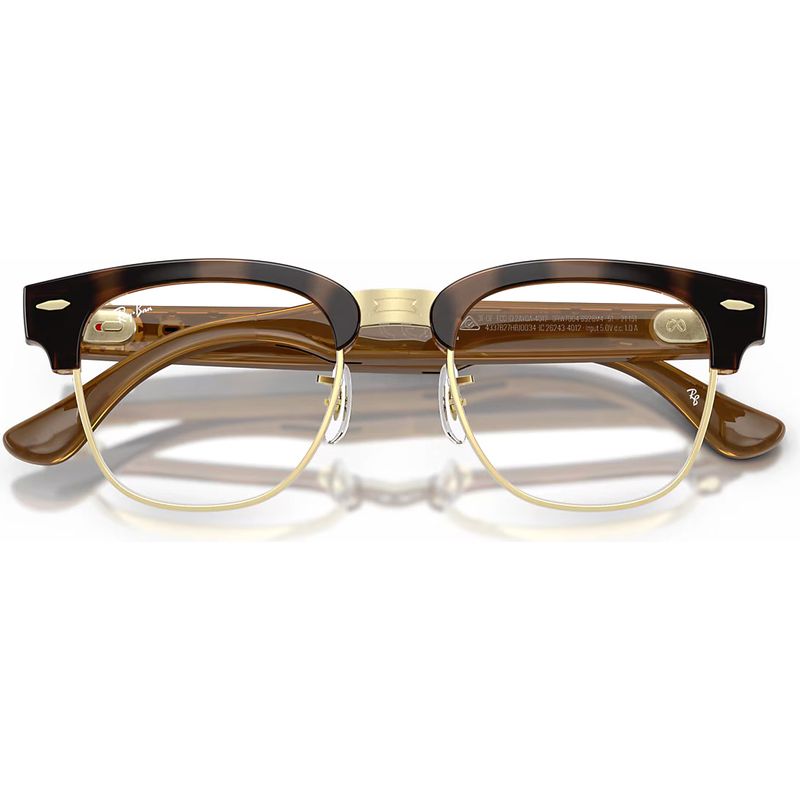 Ray-Ban Meta Audio Clubmaster RW7004 Havana Brown Transitions Front4