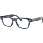 Ray-Ban Meta Audio Meta Burbank RW7005V Transparent Blue Clear Angle