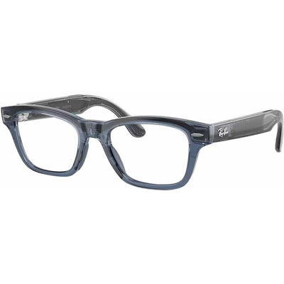 Ray-Ban Meta Audio Meta Burbank RW7005V Transparent Blue Clear Angle