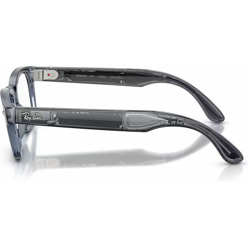 Ray-Ban Meta Audio Meta Burbank RW7005V Transparent Blue Clear Side