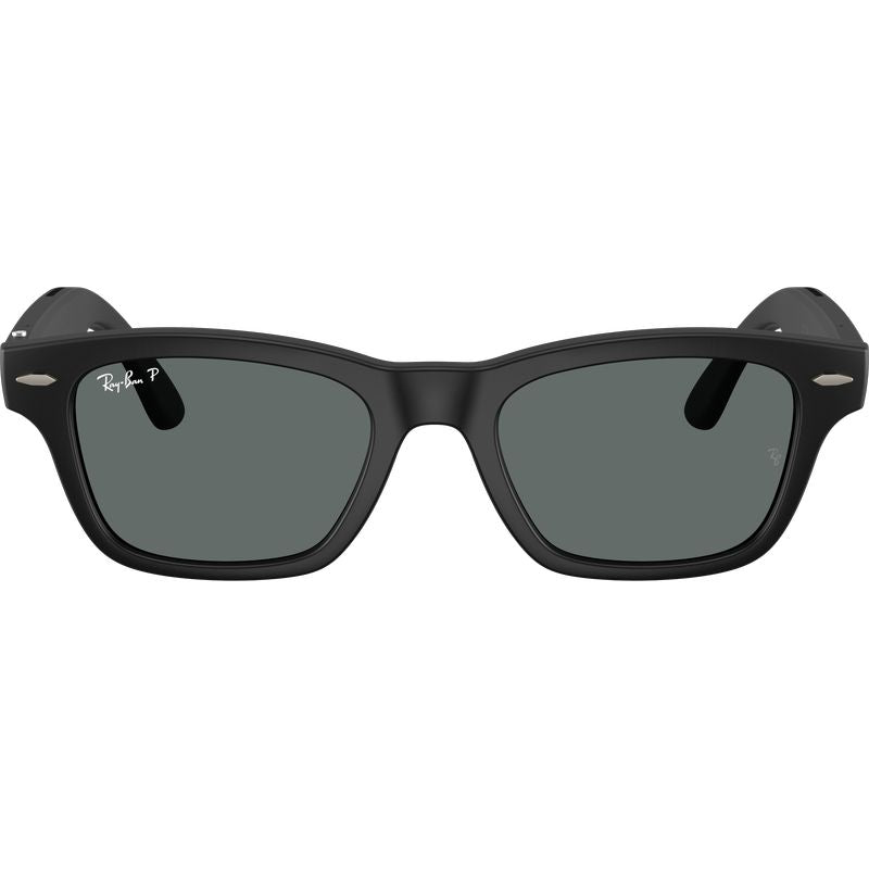 Ray-Ban Meta Audio Meta Burbank RW7005 Solid Black Dark Grey Polarised Front