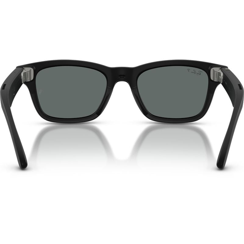 Ray-Ban Meta Audio Meta Burbank RW7005 Solid Black Dark Grey Polarised Inner