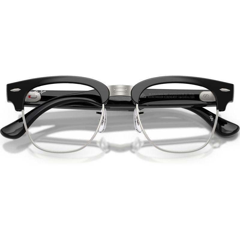 Ray-Ban Meta Audio Meta Clubmaster RW7004 Black Blue Light Front2