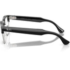 Ray-Ban Meta Audio Meta Clubmaster RW7004 Black Blue Light Side