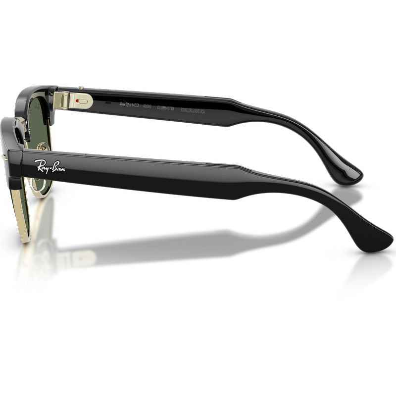 Ray-Ban Meta Audio Meta Clubmaster RW7004 Black G15 Green Side