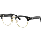 Ray-Ban Meta Audio Meta Clubmaster RW7004 Black Green Transitions Angle