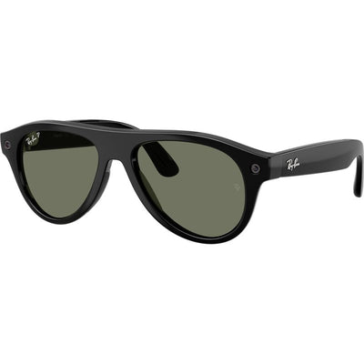 Ray-Ban Meta Aviator Gen 3 RW4016 Black Green Polarised Angle