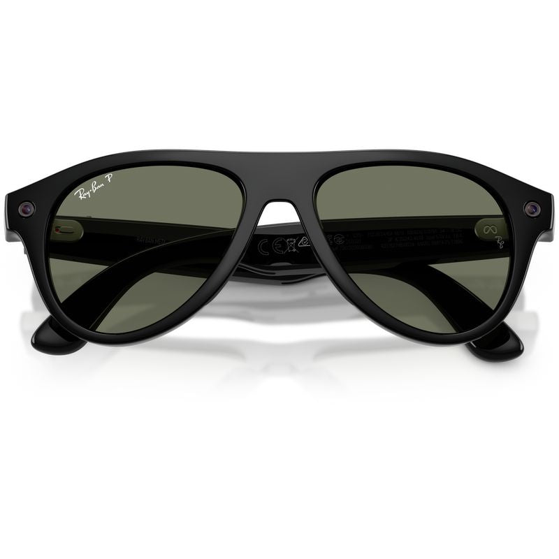 Ray-Ban Meta Aviator Gen 3 RW4016 Black Green Polarised Front2