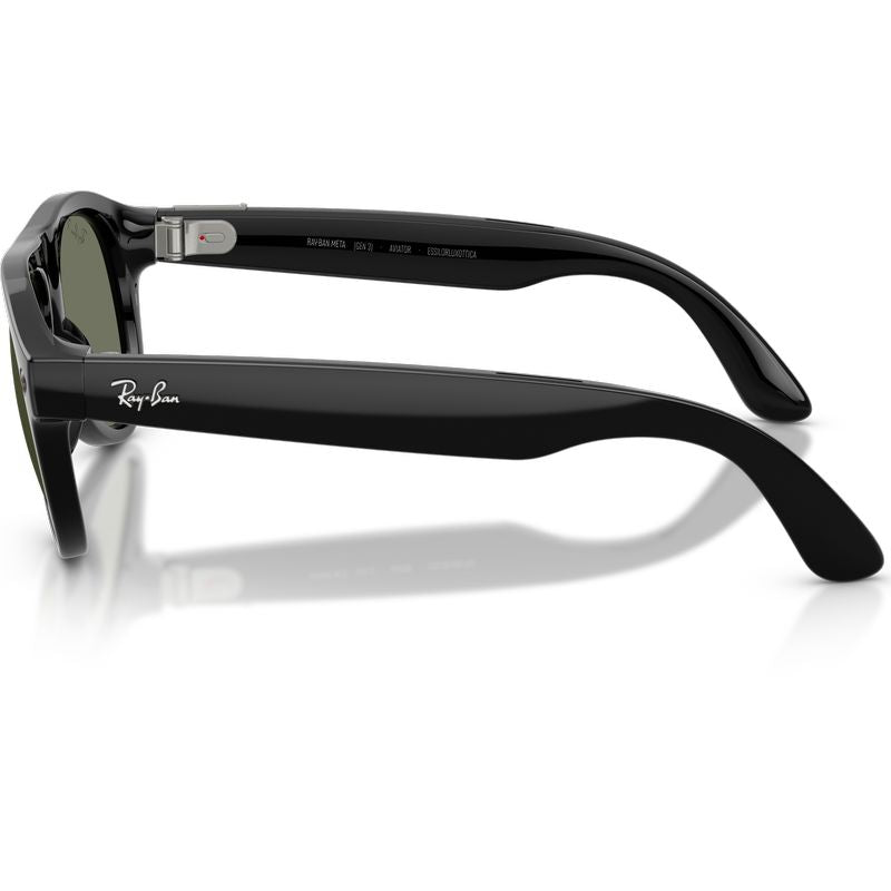 Ray-Ban Meta Aviator Gen 3 RW4016 Black Green Polarised Side