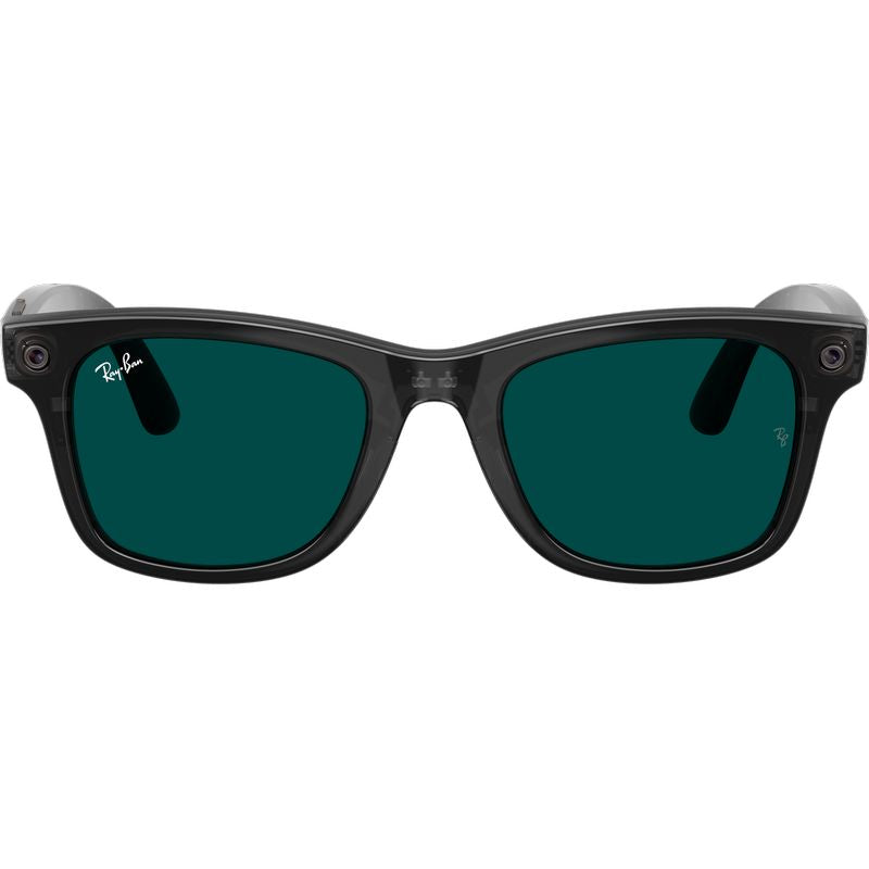 Ray-Ban Meta Wayfarer Gen 3 RW4011 Transparent Black Transitions Aquamarine Front