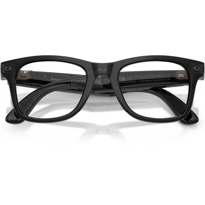 Ray-Ban Meta Wayfarer Gen 3 RW4011 Transparent Black Transitions Aquamarine Front4