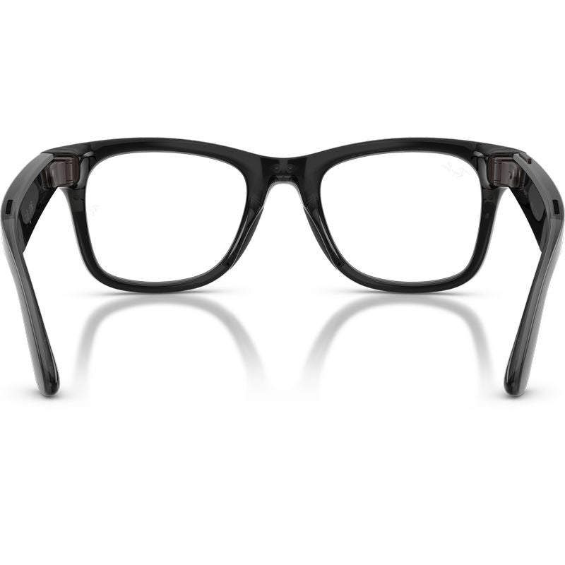 Ray-Ban Meta Wayfarer Gen 3 RW4011 Transparent Black Transitions Aquamarine Inner