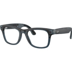 Ray-Ban Meta Wayfarer Gen 3 RW4011 Transparent Ocean Blue Grey Transitions Angle