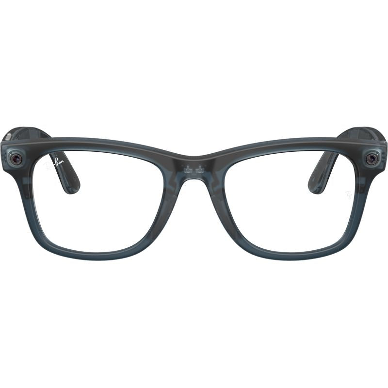 Ray-Ban Meta Wayfarer Gen 3 RW4011 Transparent Ocean Blue Grey Transitions Front2