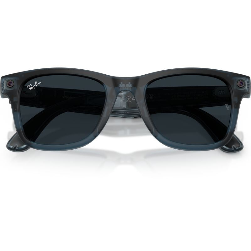 Ray-Ban Meta Wayfarer Gen 3 RW4011 Transparent Ocean Blue Grey Transitions Front3