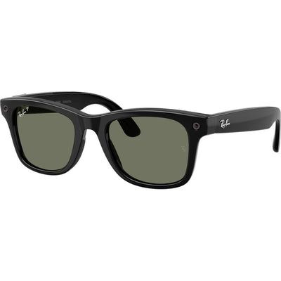 Ray-Ban Meta Wayfarer RW4011 Gen 3 Black Green Polarised Angle