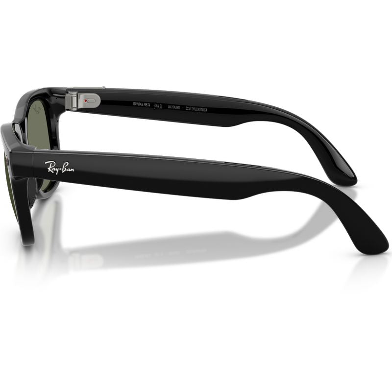 Ray-Ban Meta Wayfarer RW4011 Gen 3 Black Green Polarised Side