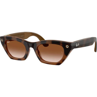 Ray-Ban Meta Zena Gen 3 RW4015 Havana Brown Gradient Angle