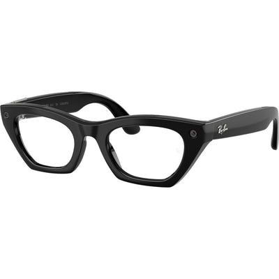 Ray-Ban Meta Zena RW4015 Black Green Transitions Angle