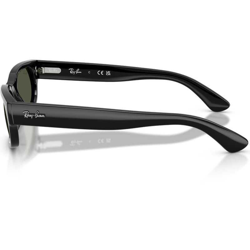 Ray-Ban RB2236 Black Green Glass Side