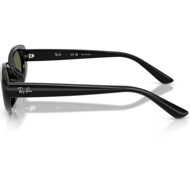 Ray-Ban RB4441D Black Dark Green Polarised Side