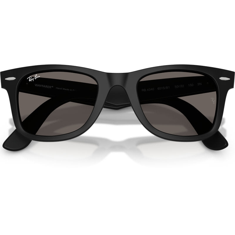 Ray-Ban Wayfarer Ease RB4340 Matte Black Dark Grey Glass Front2
