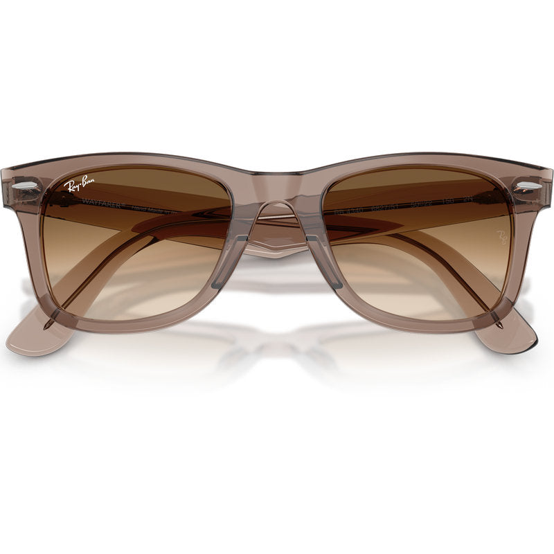 Ray-Ban Wayfarer Ease RB4340 Transparent Light Brown Brown Gradient Glass Front2