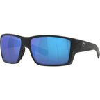 Reefton Pro, Matte Black/Blue Mirror 580g Polarised Glass Lenses