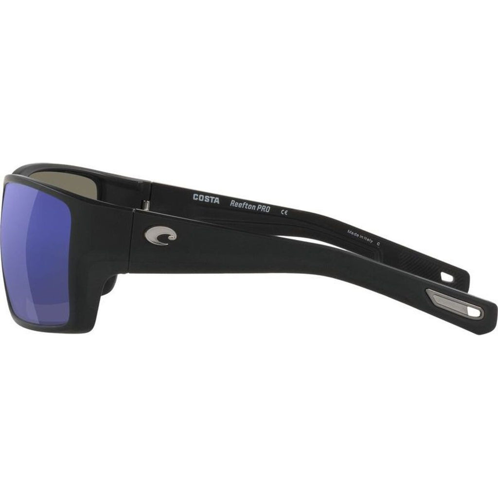 Reefton Pro, Matte Black/Blue Mirror 580g Polarised Glass Lenses